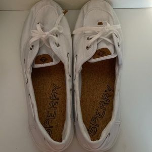 Woman’s Sperry Canvas Shoes, Size 11